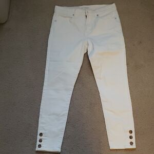 LOFT White  Slim Pockets Jeans